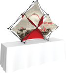 Picture of Xclaim 8ft Tabletop 3 Quad Pyramid Fabric Popup Display Kit 02