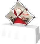 Picture of Xclaim 8ft Tabletop 3 Quad Pyramid Fabric Popup Display Kit 02