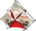 Picture of Xclaim 8ft Tabletop 3 Quad Pyramid Fabric Popup Display Kit 02